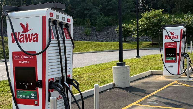 Wawa and Electrify America will roll out eight Wawa-branded chargers in Pennsylvania in 2026.
